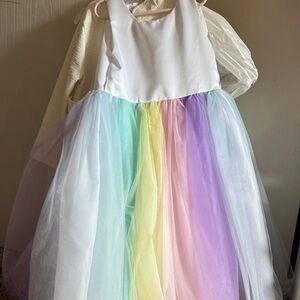 Rainbow Princess Kids Costume